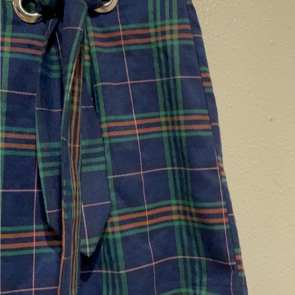 Wild Fable Blue Plaid Mini Skirt with Tie - Picture 6 of 9